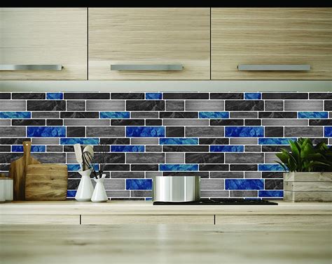 Art3d 10 Sheet Premium Self Adhesive Kitchen Backsplash Tiles In Marble