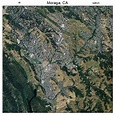 Aerial Photography Map of Moraga, CA California