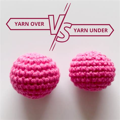 yarn under vs yarn over video tutorial elendipity