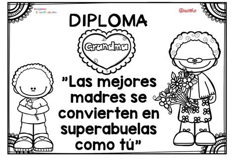 Diplomas Para Colorear Del Día De Las Madres 10 De Mayo 2 Imagenes