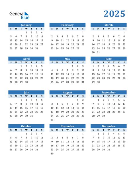 Calendar 2025 Printable Printable World Holiday