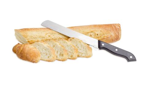 Baguette And Knife Stock Image Image Of Brown Basket 11817115