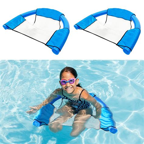 Buy Alladinbox 2 Pack Pool Noodle Sling Mesh Chair For Swimming Pool Noodles Foldable Pool