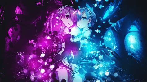 Blue And Purple Anime Wallpapers Wallpaper Cave
