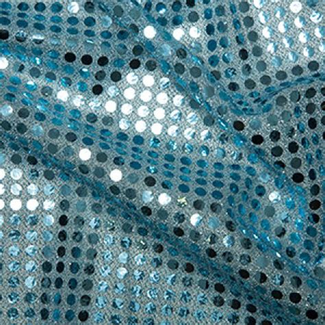 Pale Blue 6mm Sequin Fabric Shiny Sparkly Material 44 112cm