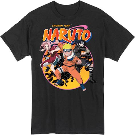 Naruto Naruto Team 7 Action Pose T Shirt Medium