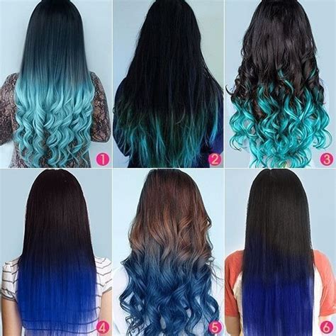 Blue black hair has its own magic. Top 5 Black Brown Hair Extensions with Blue Tips on blog ...