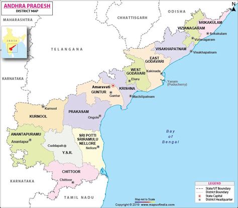 Find District Map Of Andhra Pradesh Map Showing All The Districts With