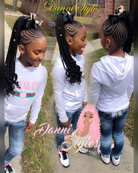Braided ponytails can be worn with anything. Pin by Danni Chelley on DanniStyles | Black kids ...