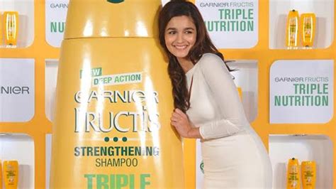 Alia Bhatt Launches Garnier Fructis Triple Nutrition Shampoo Video Dailymotion