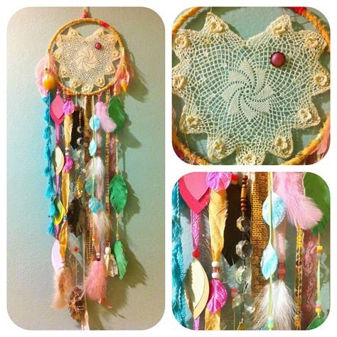 Romantic Shimmering Pastel Dream Catcher W Free Shipping Etsy Lace