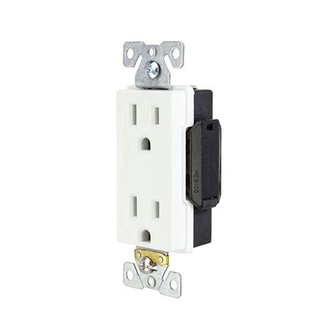 Eaton White 15 Amp Decorator Outlet Industrial Outlet In The Electrical