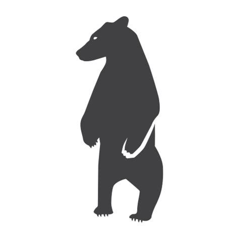 Bear Standing Silhouette Bear Transparent Png And Svg Vector File