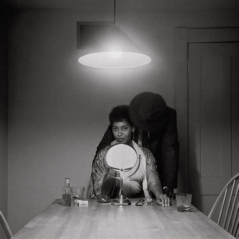 In these constructed tableaux vivants, weems uses the table as the anchor for her heroine's life story; Carrie Mae Weems : Kitchen Table Series - The Eye of Photography Magazine