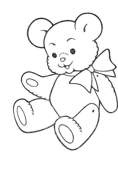 Mewarnai Gambar Teddy Bear