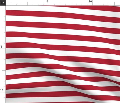 Usa Flag Red And White Stripes Spoonflower