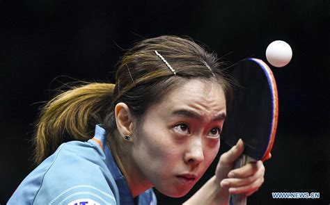 In Pics Women S Singles Matches At 2019 Ittf Women S World Cup Xinhua English News Cn