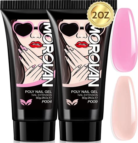 Morovan Poly Gel Ongle Couleurs Poly Gel Ongle Rose Et Rose Nude