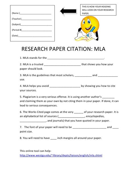 When asked to write a research paper in this format consult the mla style manual and guide to scholarly publishing. Research Paper Citation