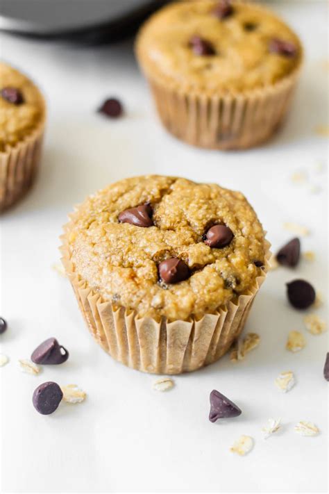 Healthy Banana Chocolate Chip Muffins All The Healthy Things