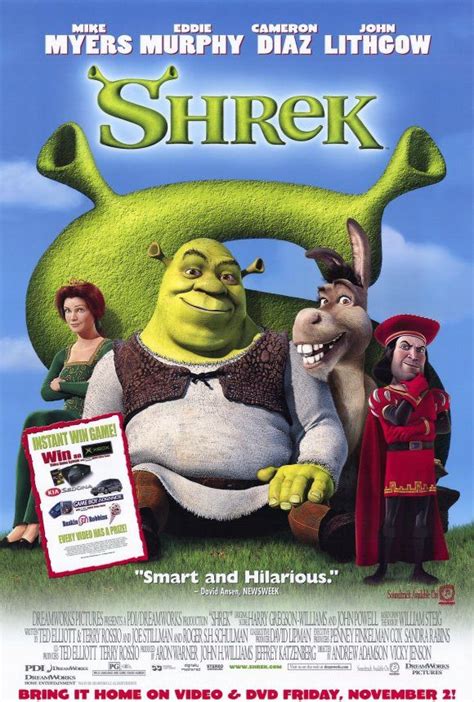 Shrek 11x17 Movie Poster 2001 Shrek Dvd Animated Movies Shrek