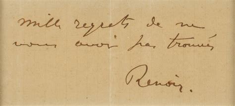 Pierre Auguste Renoir Signature Rr Auction