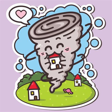 Funny Tornado Stock Vector Illustration Of Simple Adorable 31904201