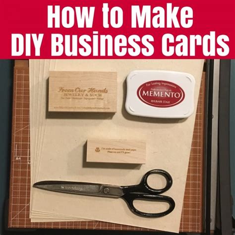 This traditional holiday card will touch the heart of anyone who receives it. How to Make DIY Business Cards • The Crafty Mummy