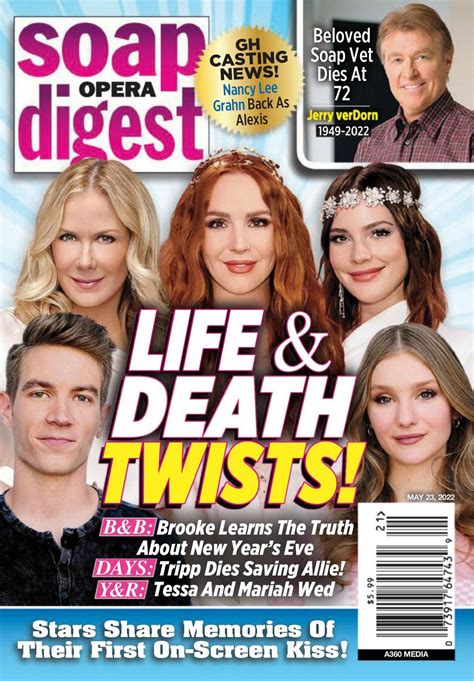 soap opera digest may 23 2022 magazine get your digital subscription