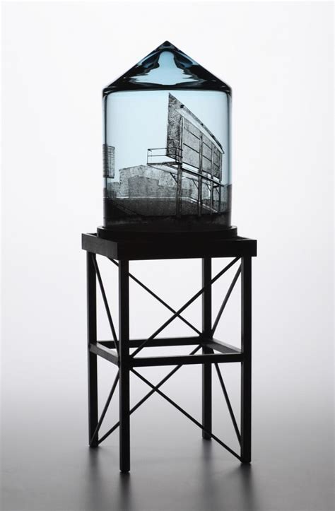 Delicate Glass Water Towers Feature Everyday Urban Scenes My Modern