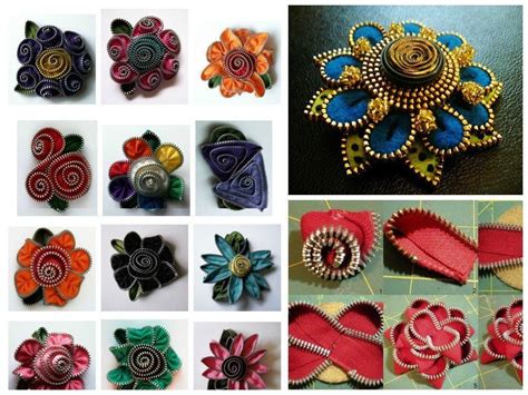 How To Make Zipper Flower Zipper Flowers Zipper Crafts Flower Crafts