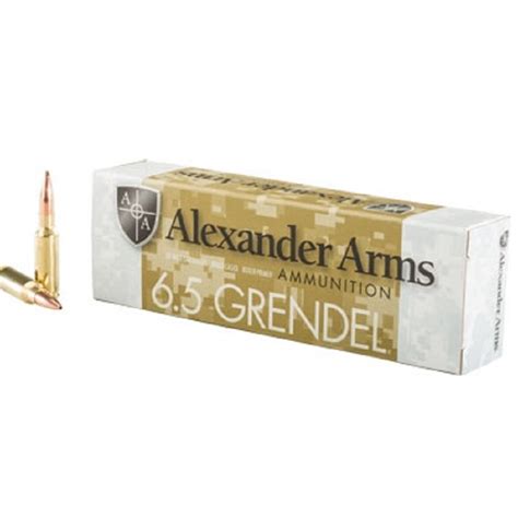 Alexander Arms Alexander Ammo 6 5 Grendel 123gr Lapua Scenar Texas