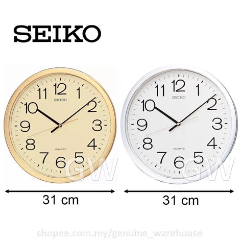 100 Original Seiko Quartz Analogue 31cm Wall Clock Qxa014 Qxa014a Qxa014s Jam Dinding