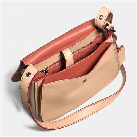 Lyst Coach Saddle Bag 23 In Glovetanned Leather