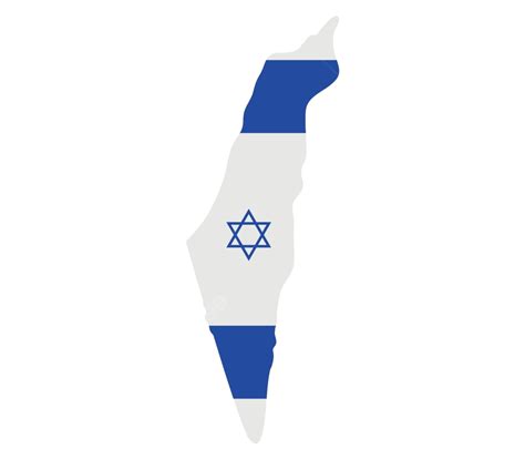 Israel Map With Flag Holy Illustration Land Vector Holy Illustration
