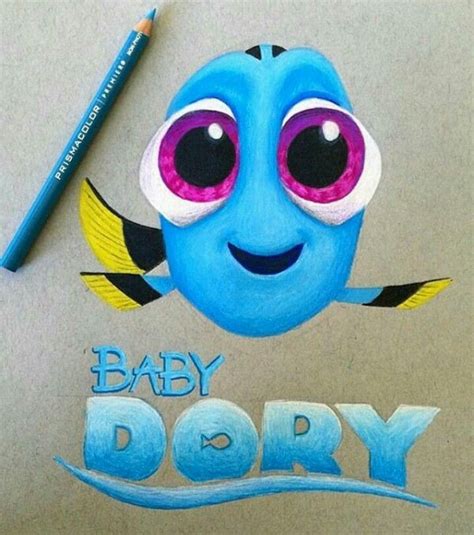 Baby Dory 🐟🐠🐬🐳you Guys Made Me Ink🐙 Disney Art Drawings Baby Dory