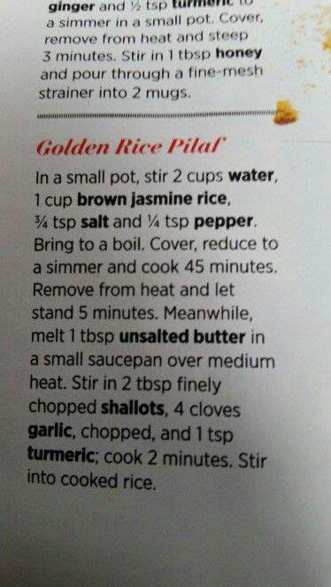 Golden Rice Pilaf Tumeric Recipe Tumeric Recipes Golden Rice Tumeric