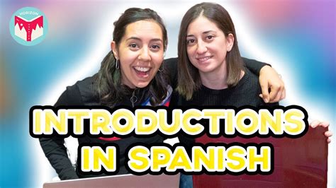 Just take a simple video. Introduce Yourself in Spanish - Horizon Spanish 🌅 - YouTube