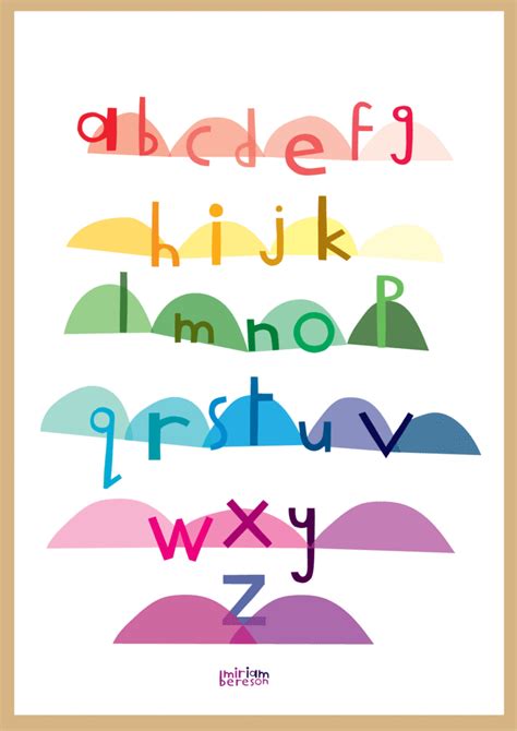 There are also upper and lower case letters matching game. ALPHABET LOWERCASE poster PDF DIGITAL download - Miriam ...