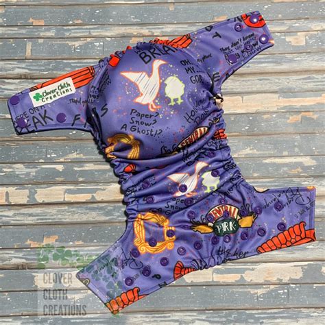 Purple Friends Cloth Diaper Made To Order Clover Cloth Creations