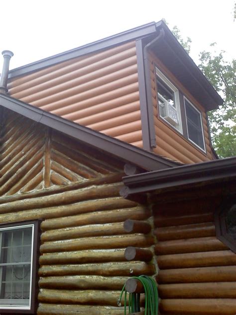 The advantages over full logs are exceptional. Timbermill Siding (on Log Cabin?) - Windows, Siding and ...