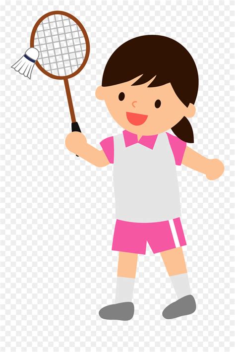 Check spelling or type a new query. Girl Playing Badminton Cartoon Clipart (#5575251) - PinClipart