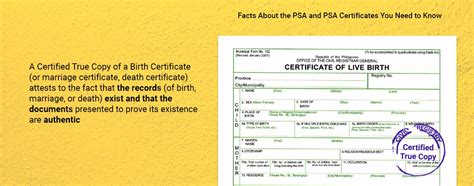 Facts About The Psa And Psa Birth Certificates