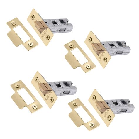 Buy Xfort 4 Pack Polished Brass Tubular Latch 75mm Ce And Fire Rated