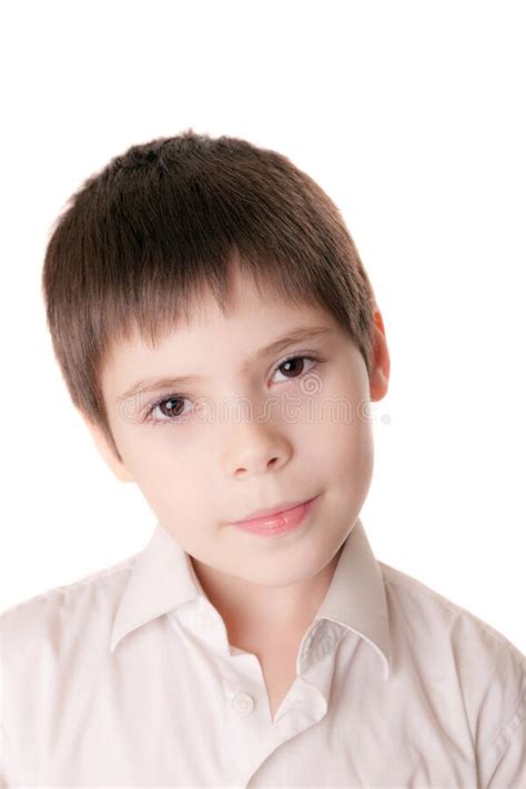 Boy With Brown Eyes Stock Photo Image Of Background 66387580