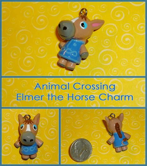 Animal Crossing Elmer The Horse Charm Handmade By Yellercrakka