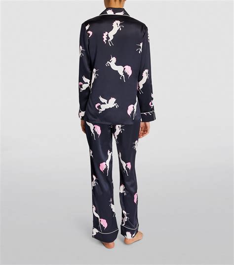 Olivia Von Halle Silk Lila Pyjama Set Harrods Us