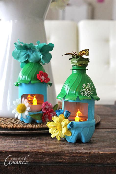 Colorful earth day crafts to remind us to take care of the only planet we have. Fairy Light Recycled Craft | FaveCrafts.com