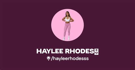 Haylee Rhodes Instagram Tiktok Linktree