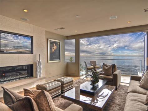 Contemporary Living Room Boasts Breathtaking Ocean View Hgtv